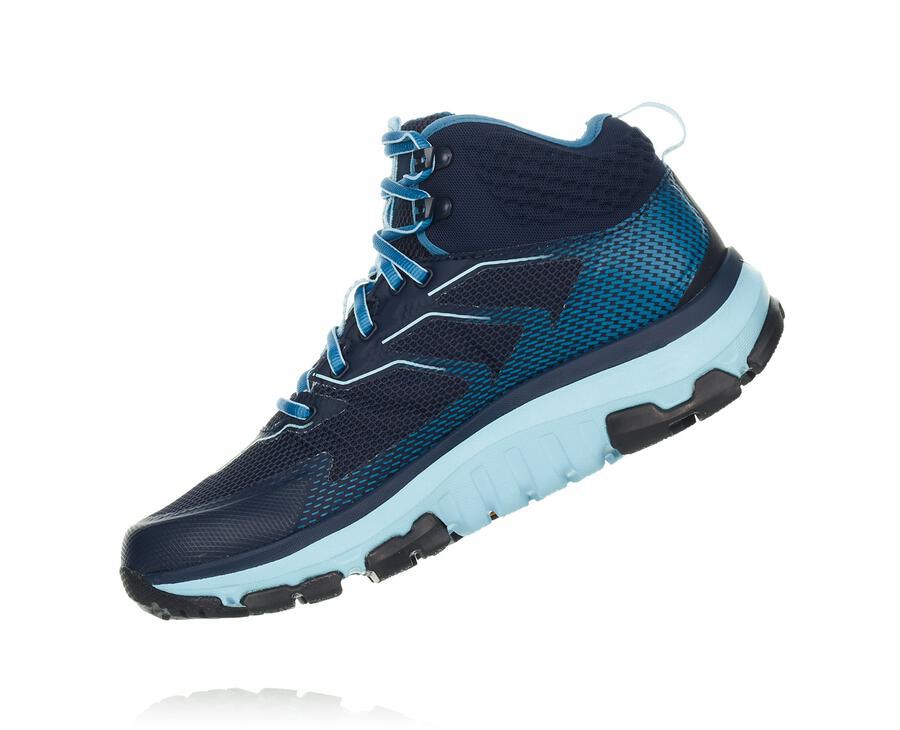 Chaussure Randonnée Hoka One One Toa Gore-Tex Femme - Bleu - HGQ-079462